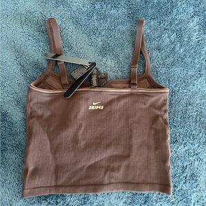 Nike x Skims Ribbed Cami Tank Brown